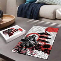 Japanese Samurai Warrior Enso Puzzle Japan Pagoda Sakura Watercolor LT14 - Polynesian Pride