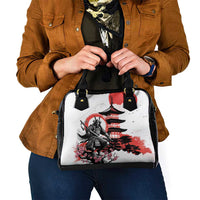 Japanese Samurai Warrior Enso Shoulder Handbag Japan Pagoda Sakura Watercolor LT14 - Polynesian Pride