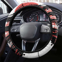 Japanese Samurai Warrior Enso Steering Wheel Cover Japan Pagoda Sakura Watercolor LT14 - Polynesian Pride