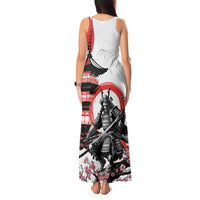 Japanese Samurai Warrior Enso Tank Maxi Dress Japan Pagoda Sakura Watercolor LT14 - Polynesian Pride