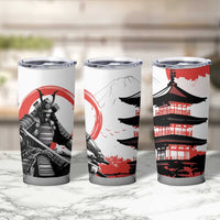 Japanese Samurai Warrior Enso Tumbler Cup Japan Pagoda Sakura Watercolor LT14 - Polynesian Pride