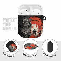 Japanese Dragon Katana Enso AirPods Case Japan Pagoda Seamless Cloud LT14 - Polynesian Pride