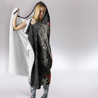 Japanese Dragon Katana Enso Hooded Blanket Japan Pagoda Seamless Cloud LT14 - Polynesian Pride