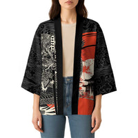 Japanese Dragon Katana Enso Kimono Japan Pagoda Seamless Cloud LT14 - Polynesian Pride