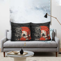 Japanese Dragon Katana Enso Pillow Cover Japan Pagoda Seamless Cloud LT14 - Polynesian Pride