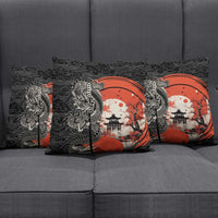 Japanese Dragon Katana Enso Pillow Cover Japan Pagoda Seamless Cloud LT14 - Polynesian Pride
