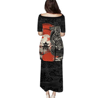 Japanese Dragon Katana Enso Puletasi Japan Pagoda Seamless Cloud LT14 - Polynesian Pride