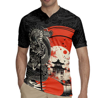 Japanese Dragon Katana Enso Rugby Jersey Japan Pagoda Seamless Cloud LT14 - Polynesian Pride