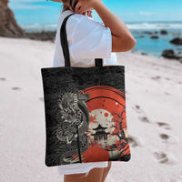 Japanese Dragon Katana Enso Tote Bag Japan Pagoda Seamless Cloud LT14 - Polynesian Pride