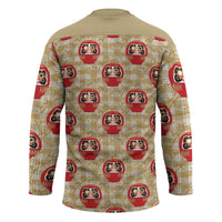 Japanese Daruma Doll Hockey Jersey Palaka With Seamless Bamboo Pattern LT14 - Polynesian Pride