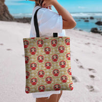 Japanese Daruma Doll Tote Bag Palaka With Seamless Bamboo Pattern LT14 - Polynesian Pride