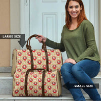 Japanese Daruma Doll Travel Bag Palaka With Seamless Bamboo Pattern LT14 - Polynesian Pride