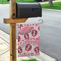 Japanese Daruma Doll Palaka Garden Flag Cherry Blossoms With Shell Lei LT14 - Polynesian Pride
