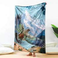 New Zealand South Island Blanket Te Waipounamu Aoraki Kea Bird LT14 - Polynesian Pride