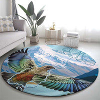 New Zealand South Island Round Carpet Te Waipounamu Aoraki Kea Bird