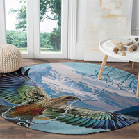 New Zealand South Island Round Carpet Te Waipounamu Aoraki Kea Bird