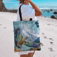 New Zealand South Island Tote Bag Te Waipounamu Aoraki Kea Bird - Polynesian Pride