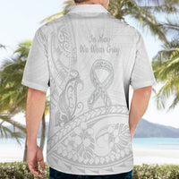 Polynesia Brain Cancer Awareness Hawaiian Shirt In May We Wear Grey LT14 - Polynesian Pride