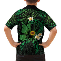Polynesia Mental Health Awareness Hawaiian Shirt Green Ribbon Be Kind To Your Mind LT14 - Polynesian Pride