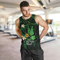 Polynesia Mental Health Awareness Men Tank Top Green Ribbon Be Kind To Your Mind LT14 Green - Polynesian Pride