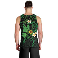 Polynesia Mental Health Awareness Men Tank Top Green Ribbon Be Kind To Your Mind LT14 - Polynesian Pride