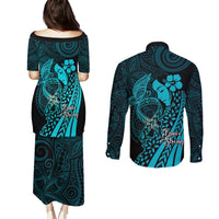 Polynesia World Ovarian Cancer Day Couples Matching Puletasi and Long Sleeve Button Shirt You Matter Polynesian Women LT14 - Polynesian Pride