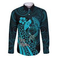 Polynesia World Ovarian Cancer Day Family Matching Mermaid Dress and Hawaiian Shirt You Matter Polynesian Women
