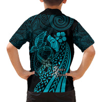Polynesia World Ovarian Cancer Day Family Matching Off Shoulder Maxi Dress and Hawaiian Shirt You Matter Polynesian Women