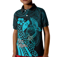Polynesia World Ovarian Cancer Day Kid Polo Shirt You Matter Polynesian Women