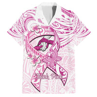 Polynesia Breast Cancer Awareness Hawaiian Shirt Pink Ribbon No One Fights Alone - White LT14 White - Polynesian Pride
