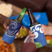 Southland New Zealand 4 in 1 Can Cooler Tumbler Maori Koru Flag Color