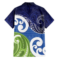 Southland New Zealand Family Matching Summer Maxi Dress and Hawaiian Shirt Maori Koru Flag Color