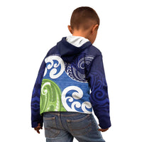 Southland New Zealand Kid Hoodie Maori Koru Flag Color