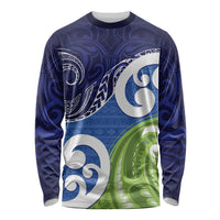 Southland New Zealand Long Sleeve Shirt Maori Koru Flag Color