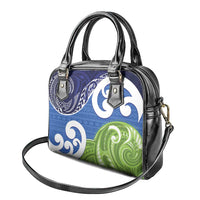 Southland New Zealand Shoulder Handbag Maori Koru Flag Color