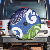 Southland New Zealand Spare Tire Cover Maori Koru Flag Color