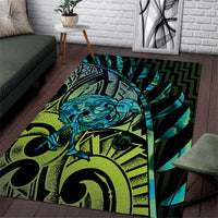 Southland Takehe Pounama Area Rug Aotearoa Poutama Paua Shell Fern