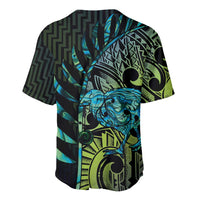 Southland Takehe Pounama Baseball Jersey Aotearoa Poutama Paua Shell Fern