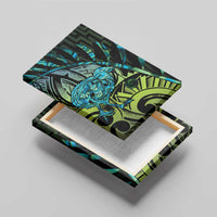 Southland Takehe Pounama Canvas Wall Art Aotearoa Poutama Paua Shell Fern LT14 - Polynesian Pride