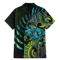 Southland Takehe Pounama Family Matching Mermaid Dress and Hawaiian Shirt Aotearoa Poutama Paua Shell Fern