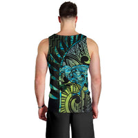 Southland Takehe Pounama Men Tank Top Aotearoa Poutama Paua Shell Fern LT14 - Polynesian Pride