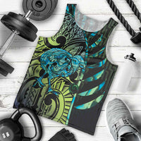 Southland Takehe Pounama Men Tank Top Aotearoa Poutama Paua Shell Fern LT14 - Polynesian Pride
