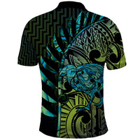 Southland Takehe Pounama Polo Shirt Aotearoa Poutama Paua Shell Fern