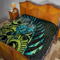 Southland Takehe Pounama Quilt Aotearoa Poutama Paua Shell Fern