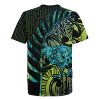 Southland Takehe Pounama Rugby Jersey Aotearoa Poutama Paua Shell Fern