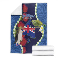 Southland Anniversary Day Blanket Murihiku 1861 Maori Bird Mix Pohutukawa LT14 - Polynesian Pride