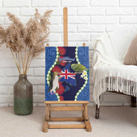 Southland Anniversary Day Canvas Wall Art Murihiku 1861 Maori Bird Mix Pohutukawa LT14 - Polynesian Pride