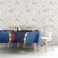 Southland Anniversary Day Tablecloth Murihiku 1861 Maori Bird Mix Pohutukawa LT14 - Polynesian Pride