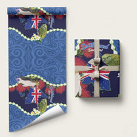 Southland Anniversary Day Wrapping Paper Murihiku 1861 Maori Bird Mix Pohutukawa - Polynesian Pride
