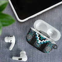 Paua Shell Taniko Pattern Aotearoa AirPods Case Niho Taniwha Mix Poutama LT14 - Polynesian Pride